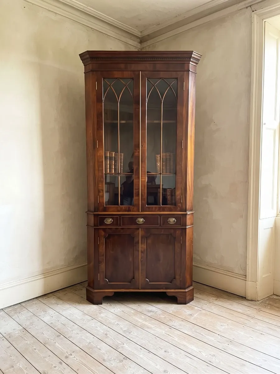 Large Antique Corner Cabinet- Circa 1920s