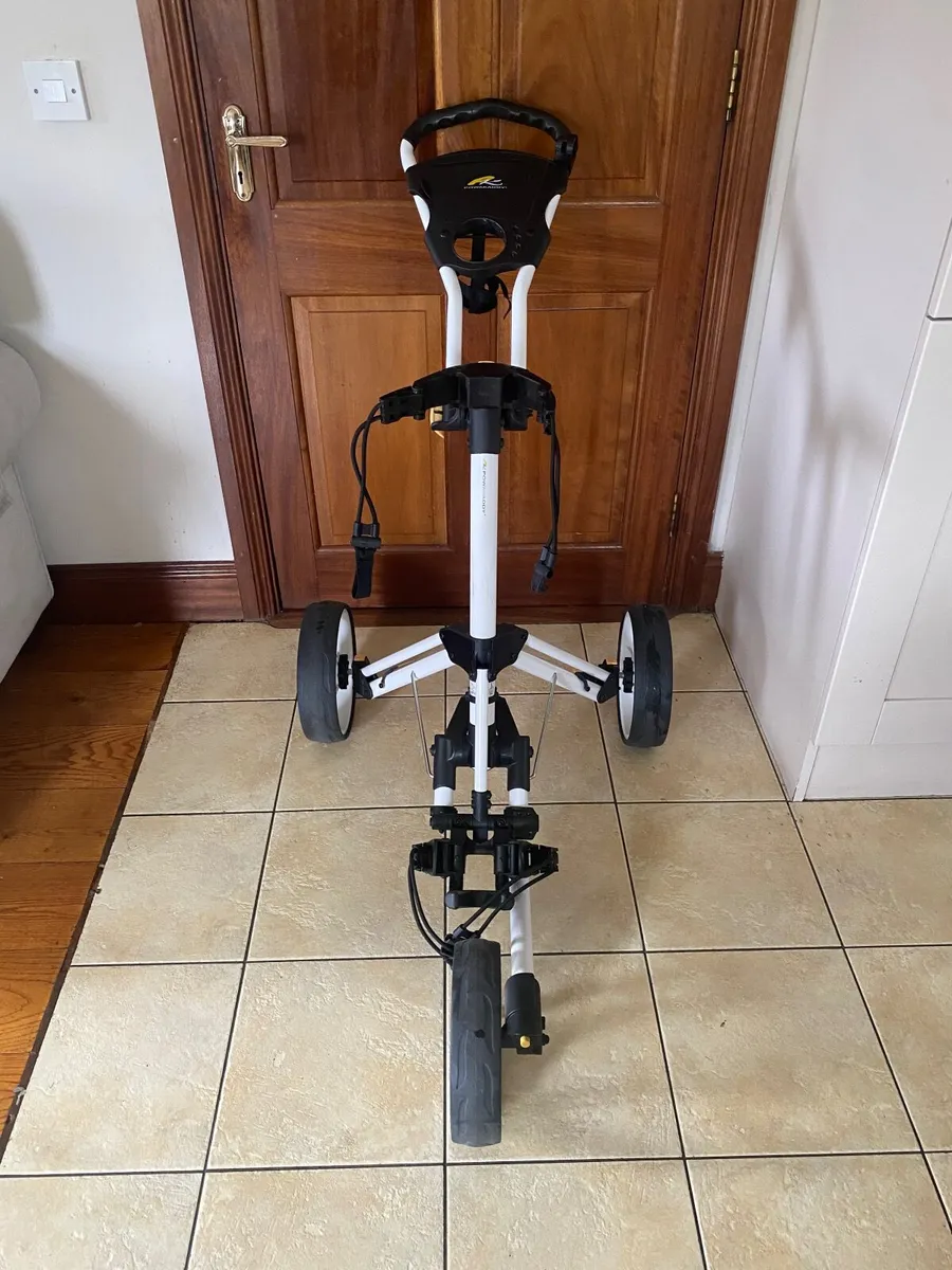 POWAKADDY 3 Wheel Push Trolley & Brake As New - Image 3
