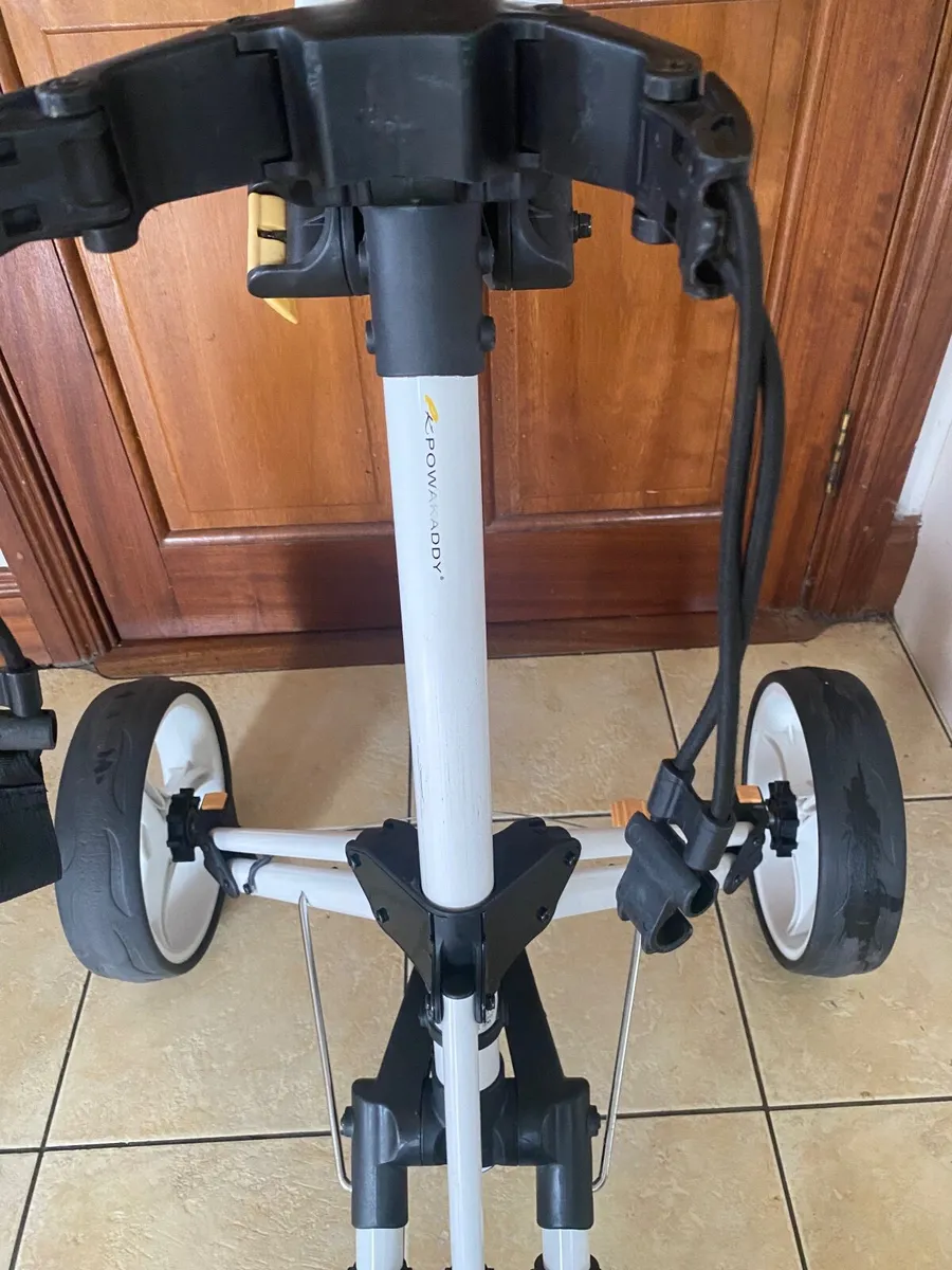 POWAKADDY 3 Wheel Push Trolley & Brake As New - Image 4