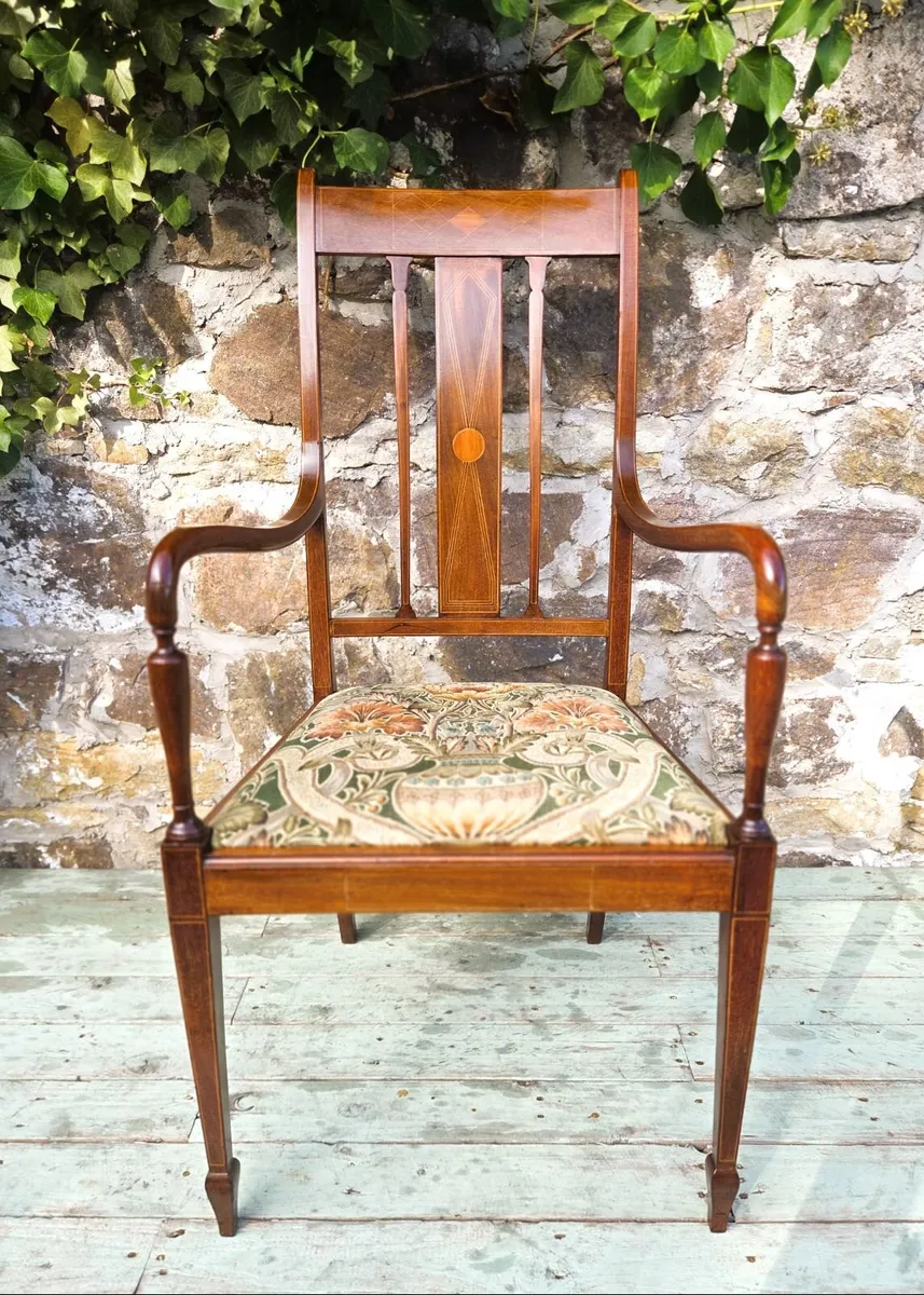 Edwardian Mahogany Armchair- Circa 1905 - Image 3