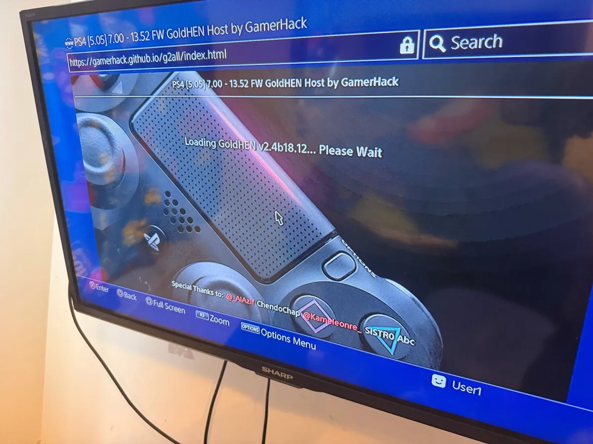 PS4 slim 500GB jailbreak 13.52 controller 1 - Image 4