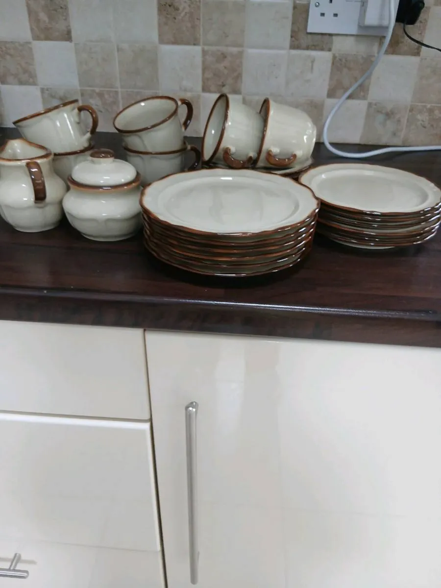 DINNER SET NEW AND TEA SET NEW        44   PIECES - Image 1