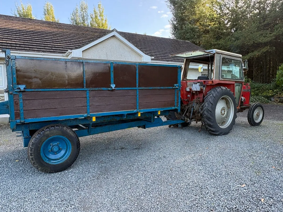 Crooks tipping Trailer 10x6 with grain sides - Image 2