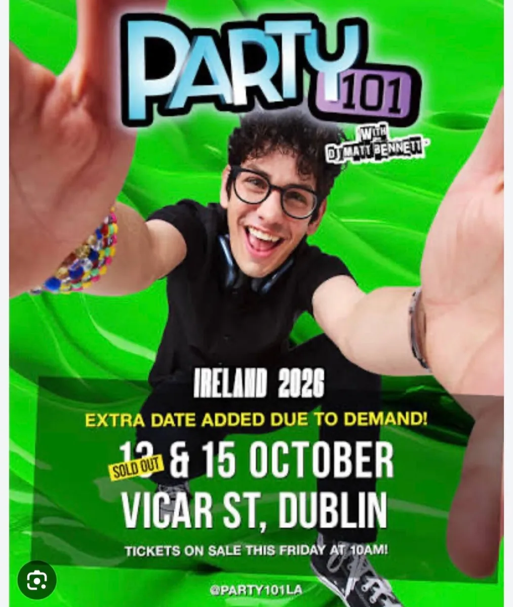 Party 101 Concert Tickets x2 - Image 1