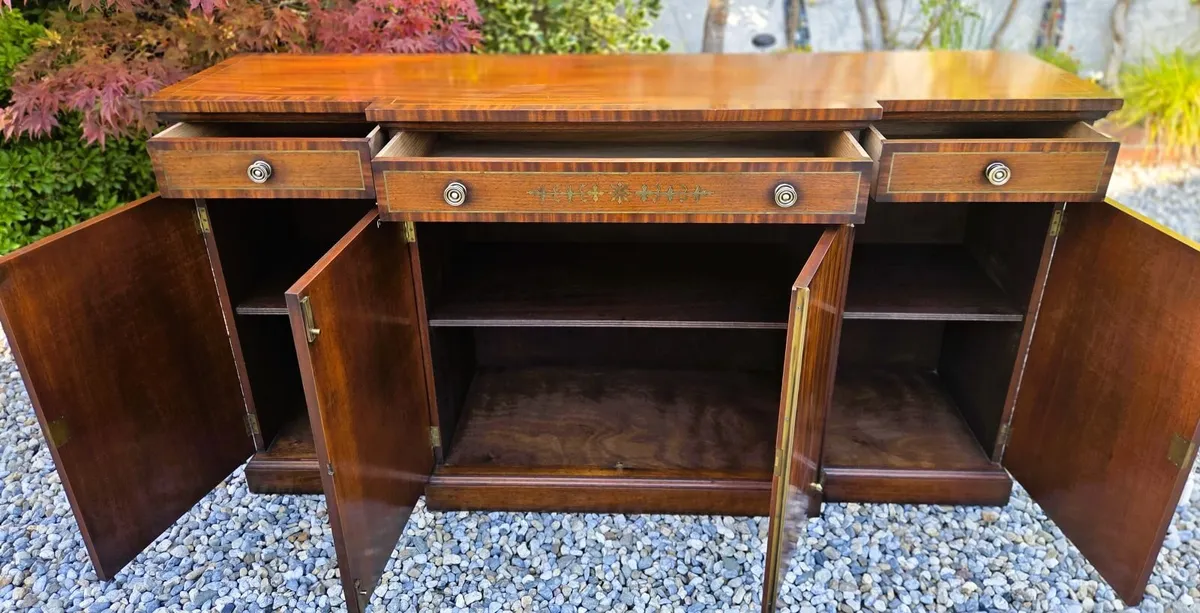 Vintage French Breakfront Sideboard - Image 4