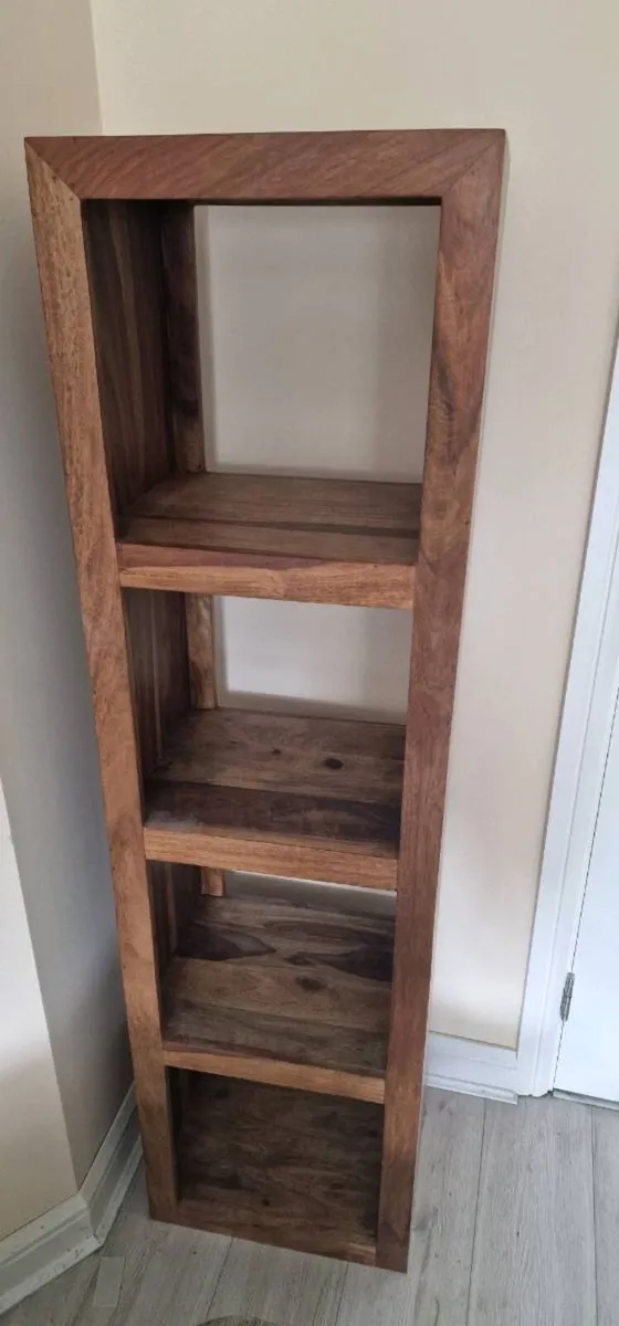 Oak 4 shelf open box kitchen or living room stand - Image 2