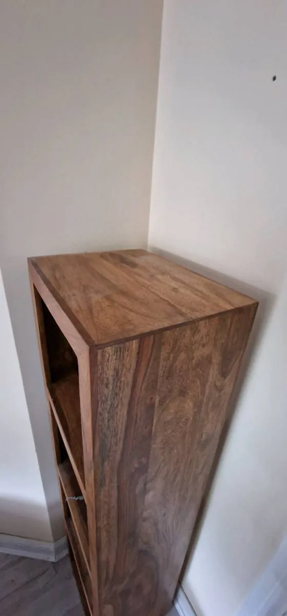 Oak 4 shelf open box kitchen or living room stand - Image 3