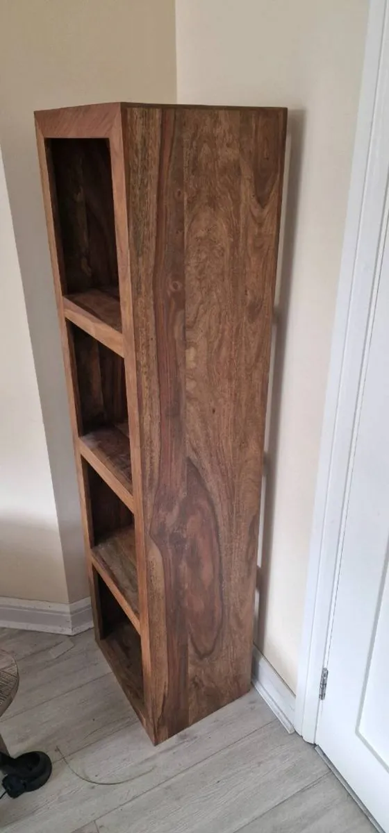 Oak 4 shelf open box kitchen or living room stand - Image 1