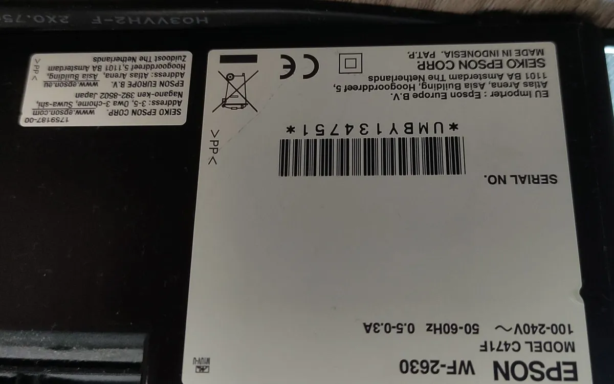 Printer Epson WorkForce WF-2630 - Image 4