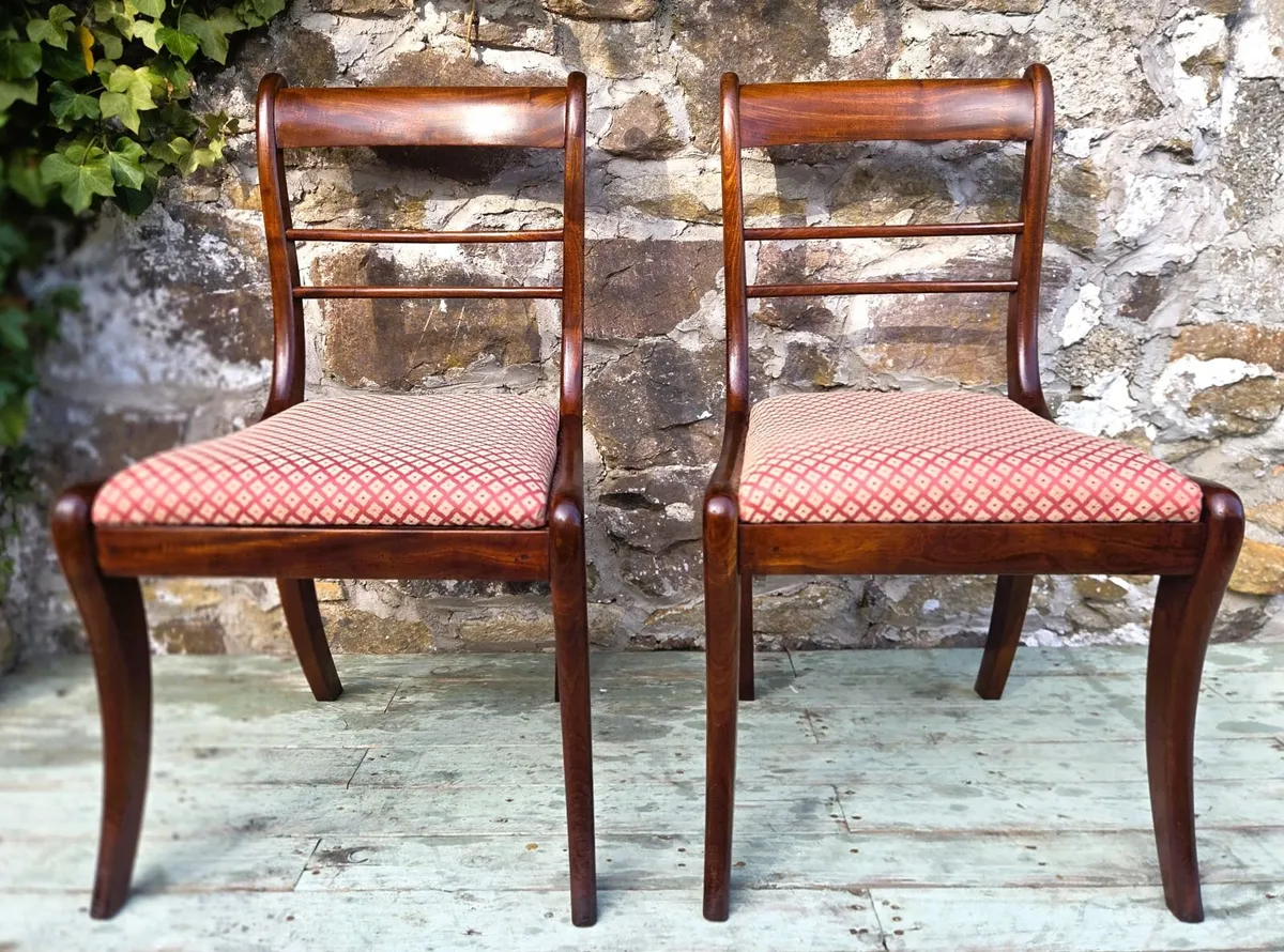 Pair of Regency Chairs- Circa 1810 - Image 2
