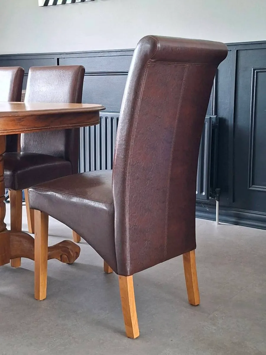 Faux leather chairs - Image 1