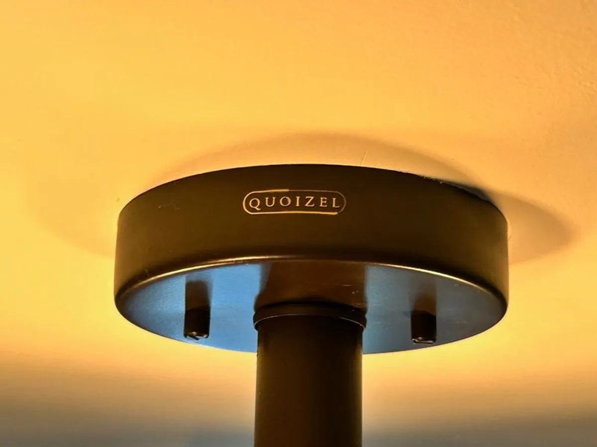 Quoizel industrial style ceiling light - black finish - Image 2