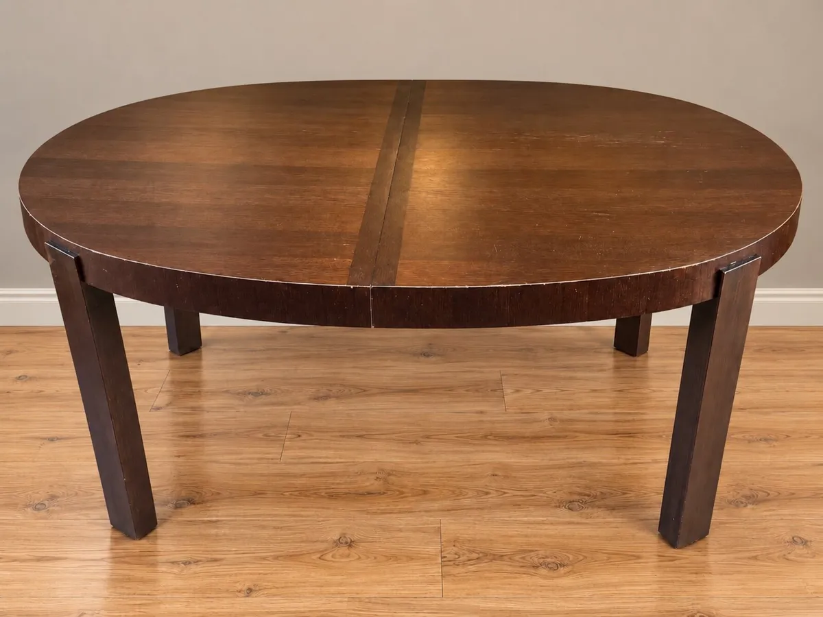 Large Dark Wood Dining Table - FREE DELIVERY - Image 1