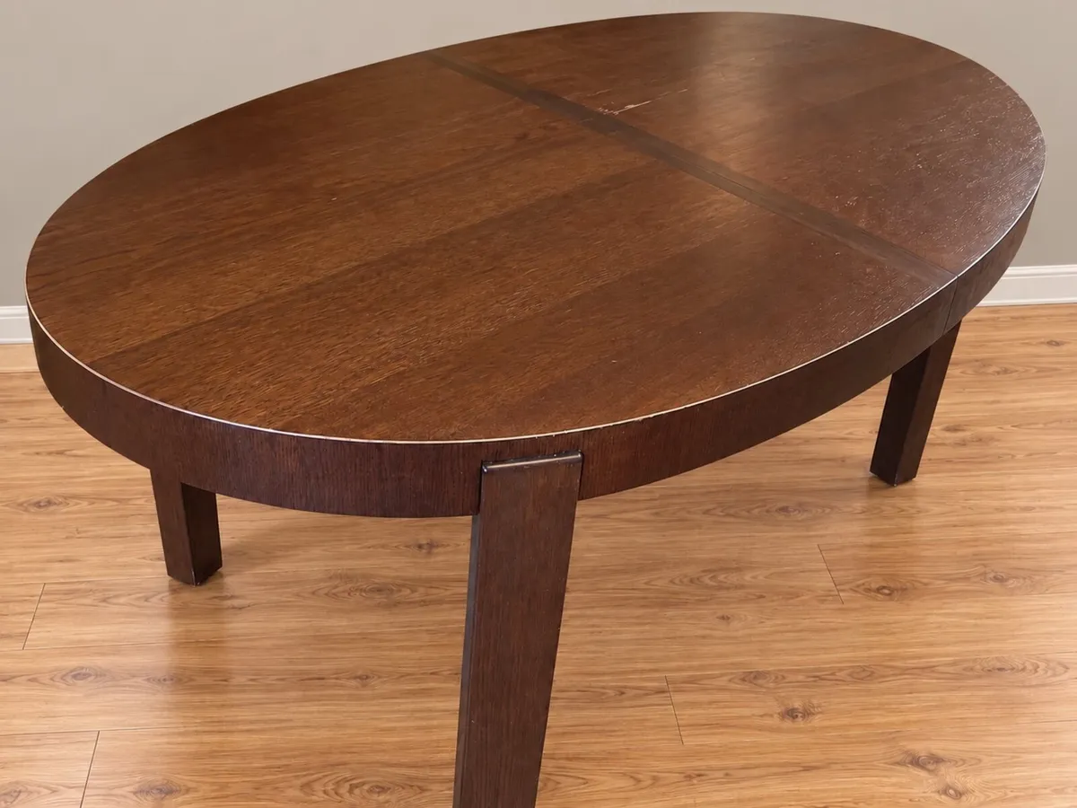 Large Dark Wood Dining Table - FREE DELIVERY - Image 2