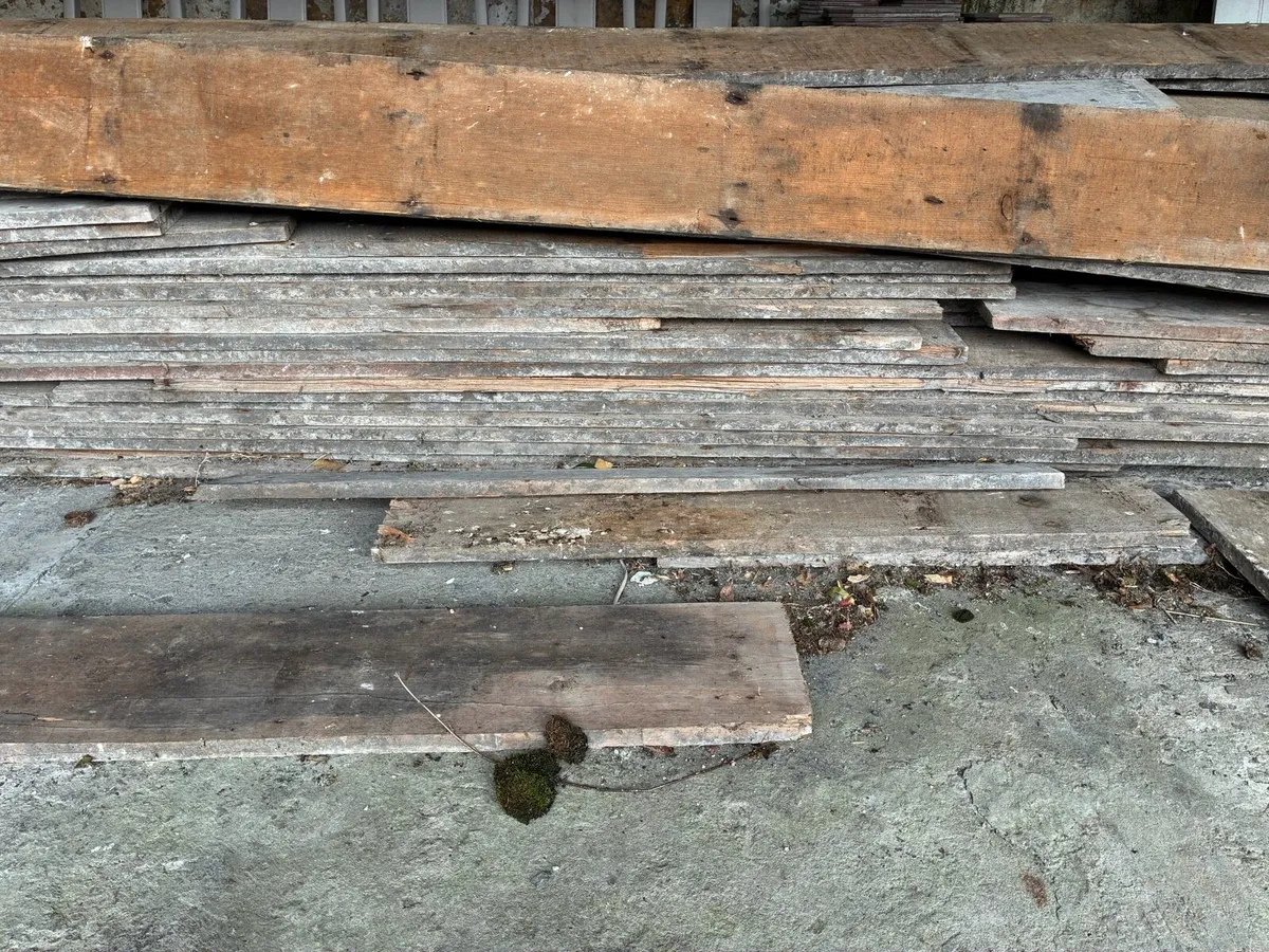 Reclaimed Old Pine Floorboards – Large Quantity - Image 1