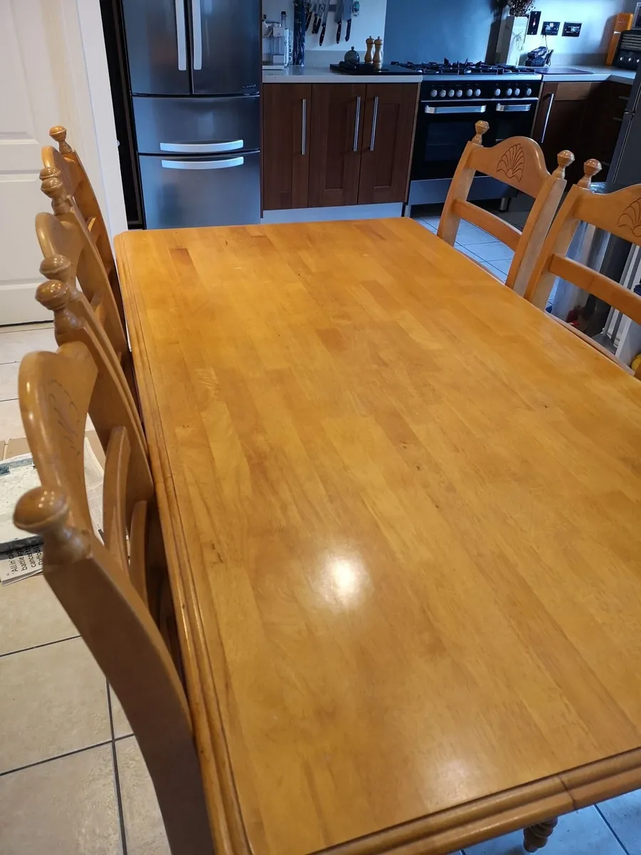 Dining room table and chairs - Image 2
