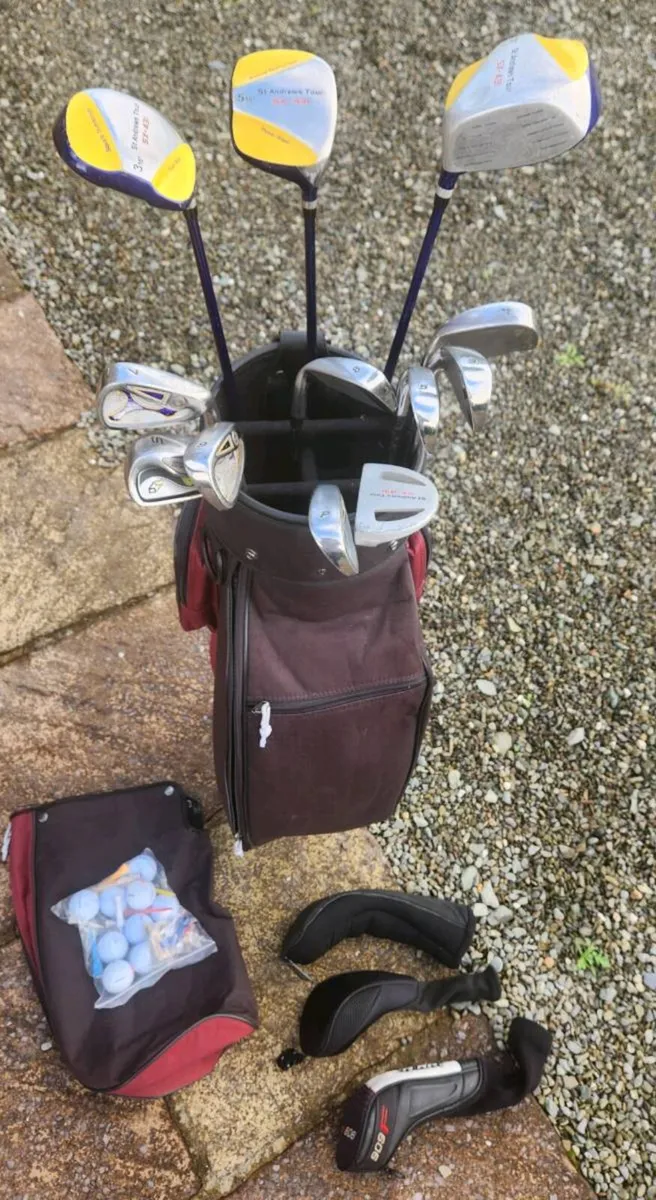 St Andrews SX 431 golf set reg flex & Cart bag - Image 1