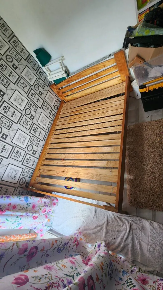 Hardwood bed frame Double - Image 2