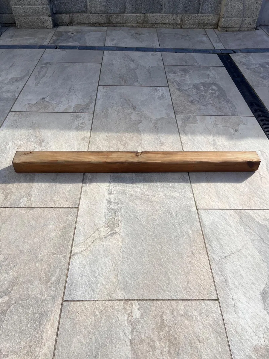 Reclaimed wood mantle piece - Image 1