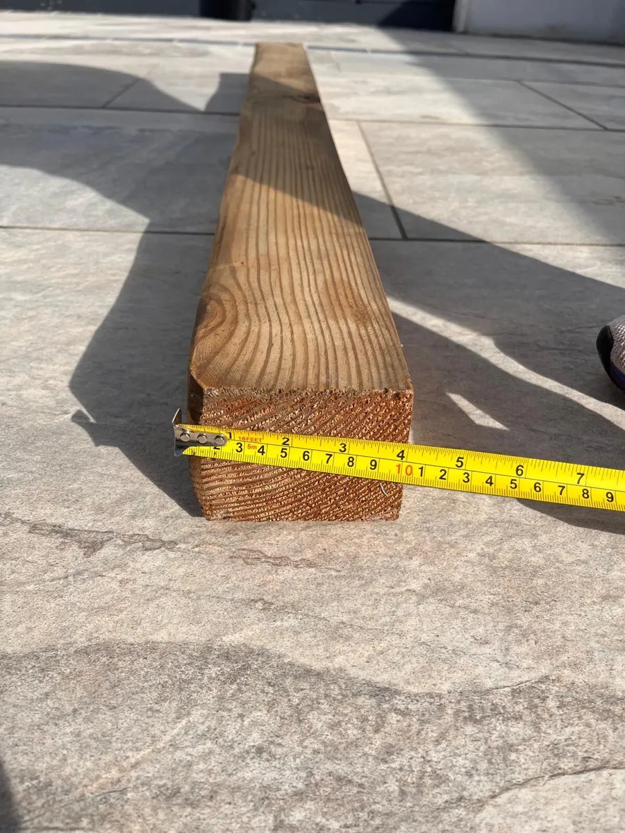 Reclaimed wood mantle piece - Image 2