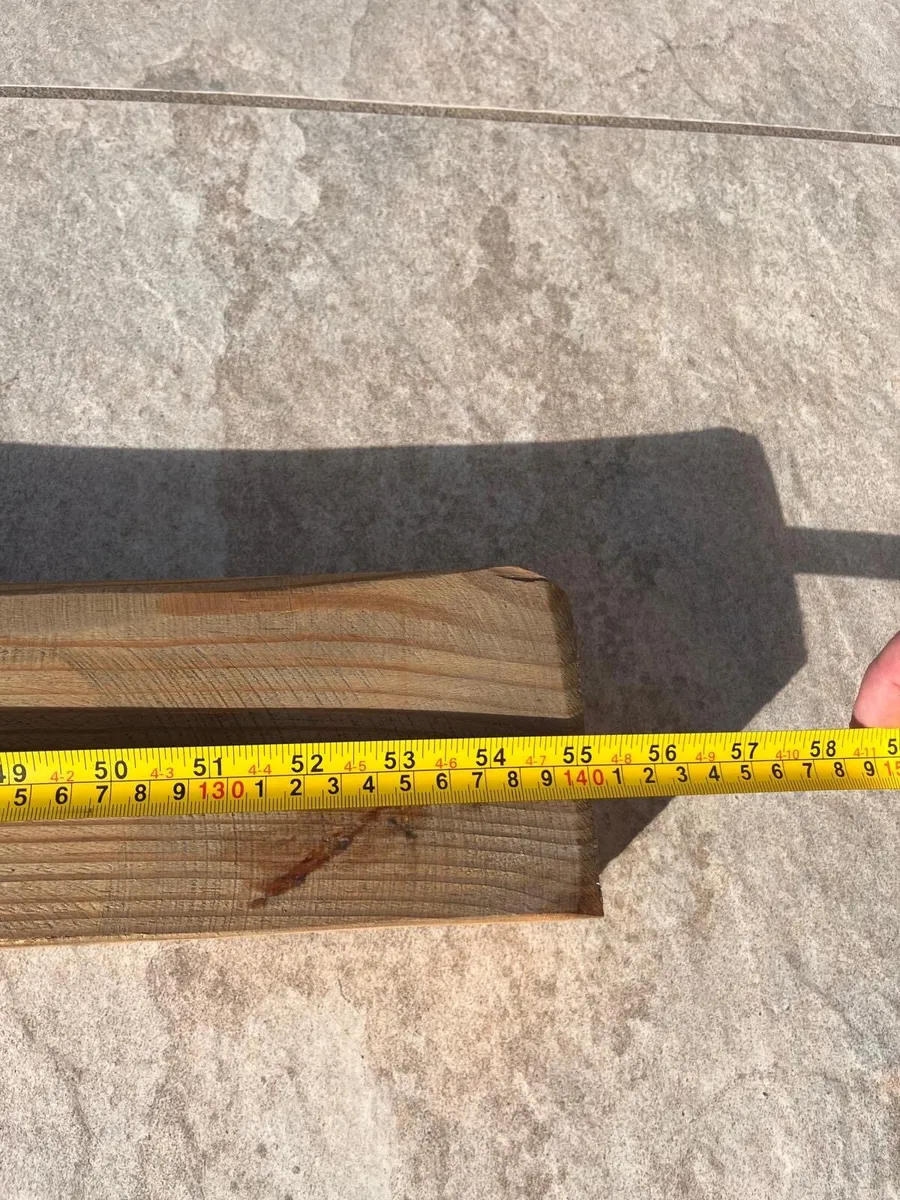 Reclaimed wood mantle piece - Image 4