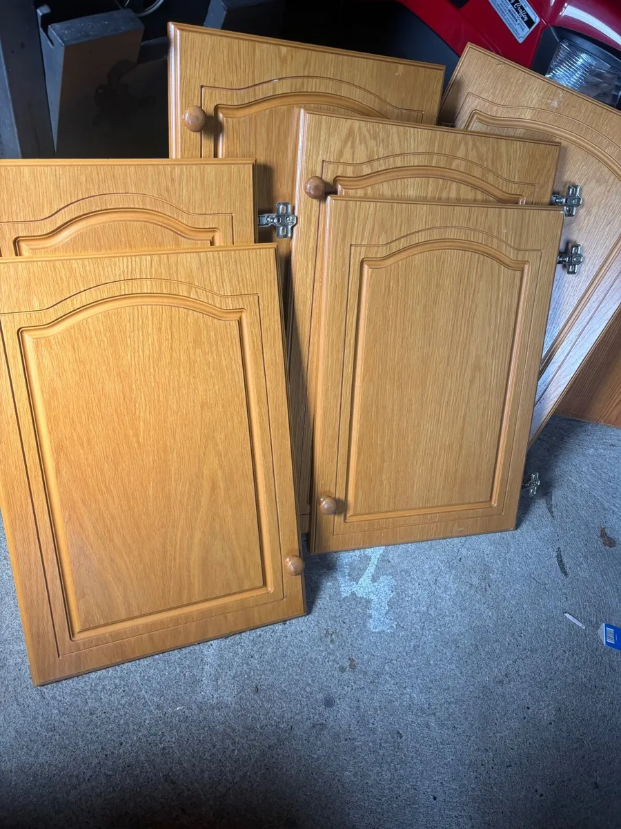 Kitchen/utlity room oak and MDF cupboard doors - Image 4