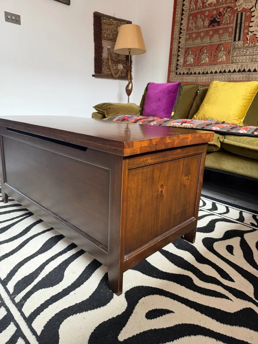 Wooden Blanket Storage Box - Image 2