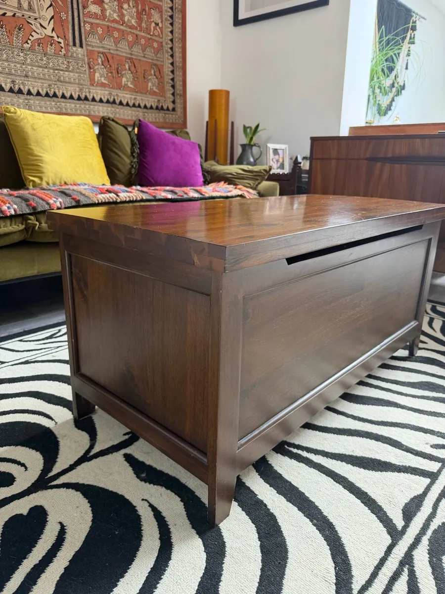 Wooden Blanket Storage Box - Image 3
