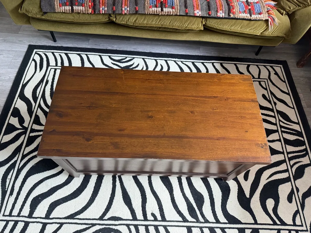Wooden Blanket Storage Box - Image 4