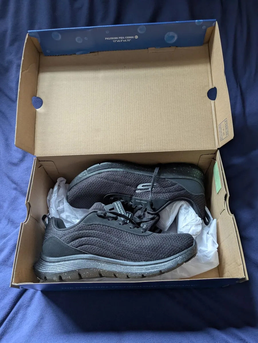 Waterproof Black Skechers Runners - Image 2