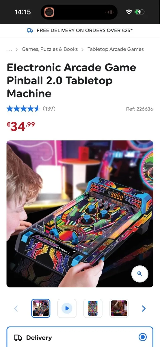 Tabletop pinball machine - Image 1