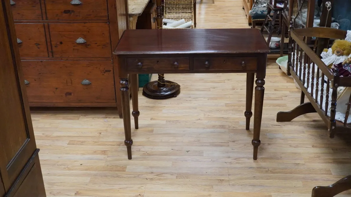 Edwardian Mahogany Writing/Dressing Table - Image 1