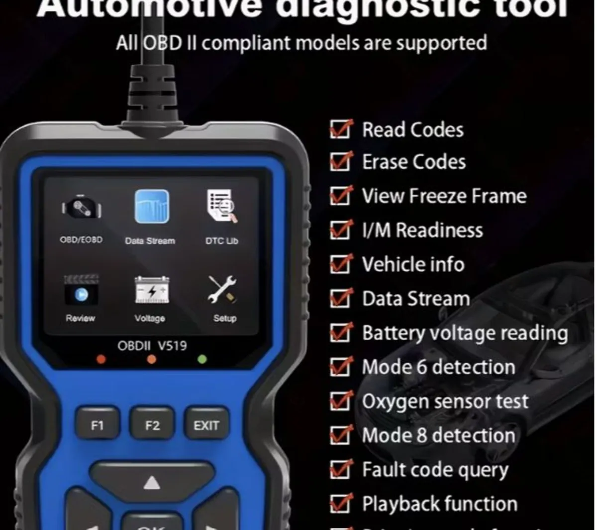 OBD2 Professional Scanner 2026 - Great for NCT - Image 2