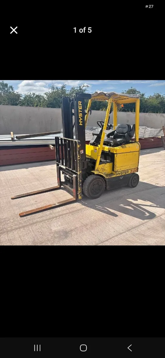 hyster forklift 2 tonne electric