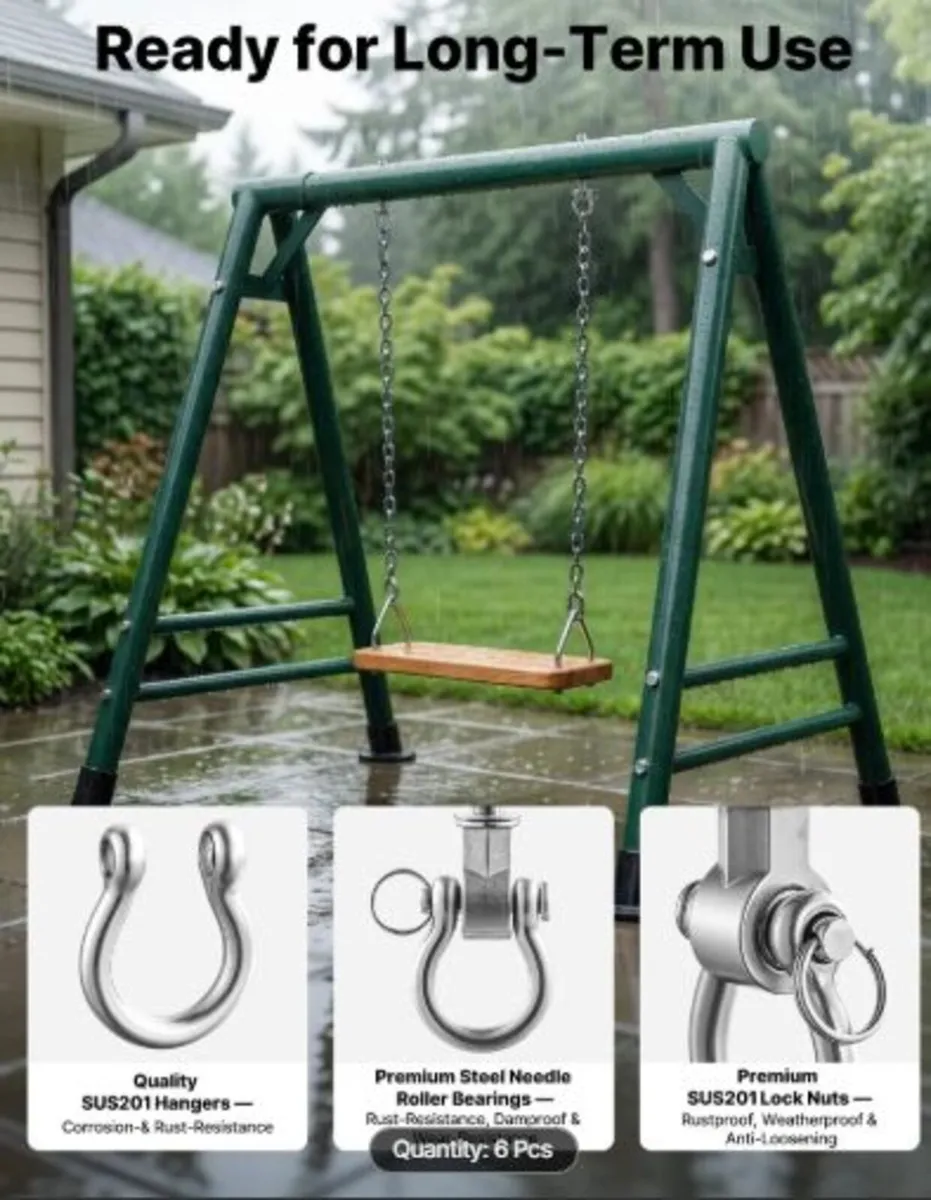 Swing Hangers,6 Pack Heavy Duty Swing Brackets,386 - Image 2