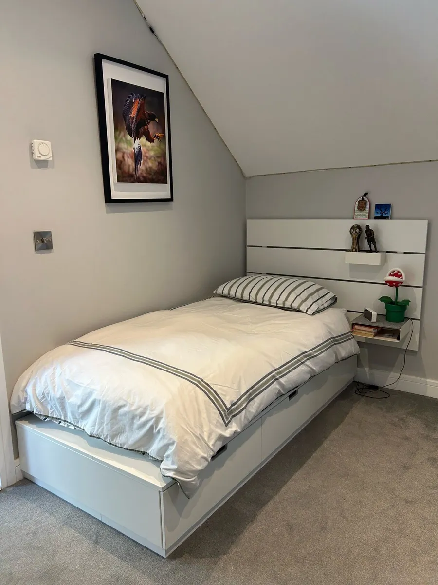 Ikea Single Bed with Storage - Image 1