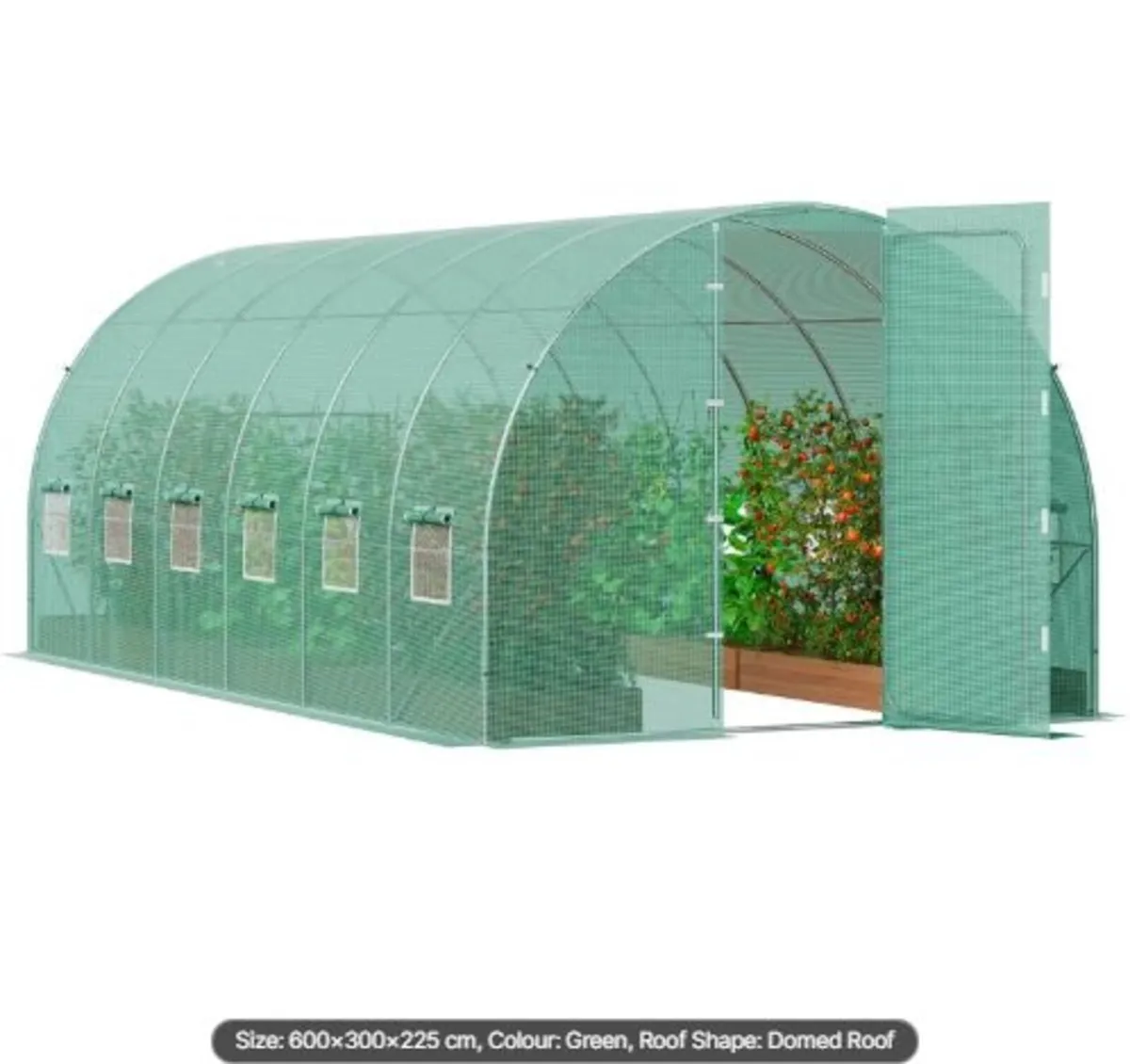 Walk-in Tunnel Greenhouse, 19.4x9.7x7.4 ft Hoop - Image 1