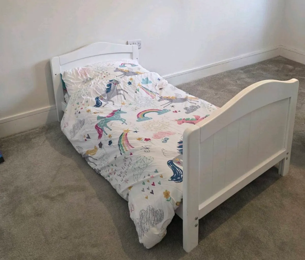 Cot Bed White - Baby and Toddler - Image 2