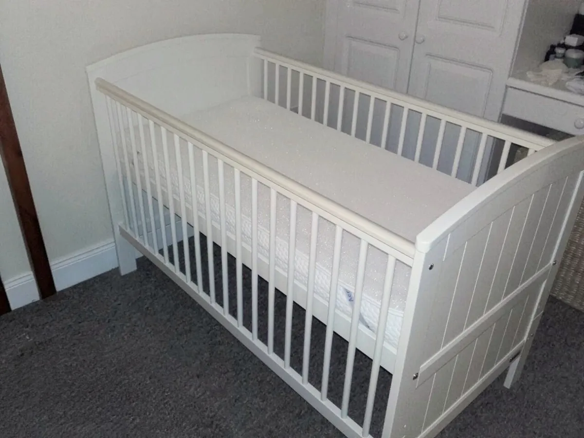 Cot Bed White - Baby and Toddler - Image 3