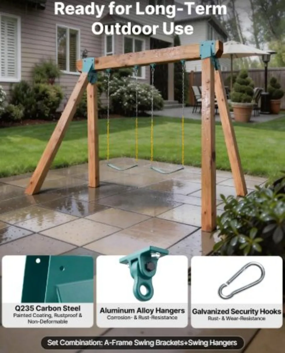 Swing Set Brackets,Heavy-Duty A-frame Set Hardware - Image 2