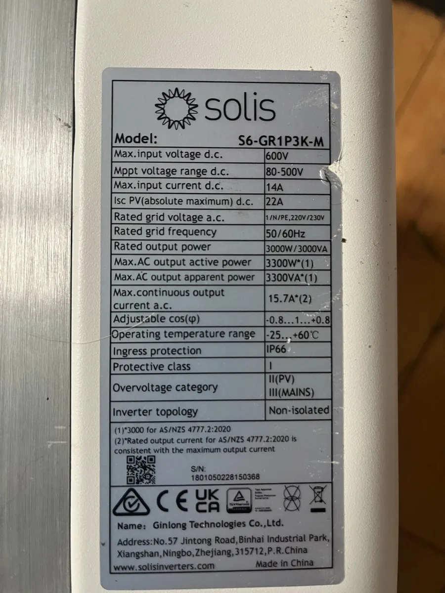 Solis Solar inverter with dongle - Image 2