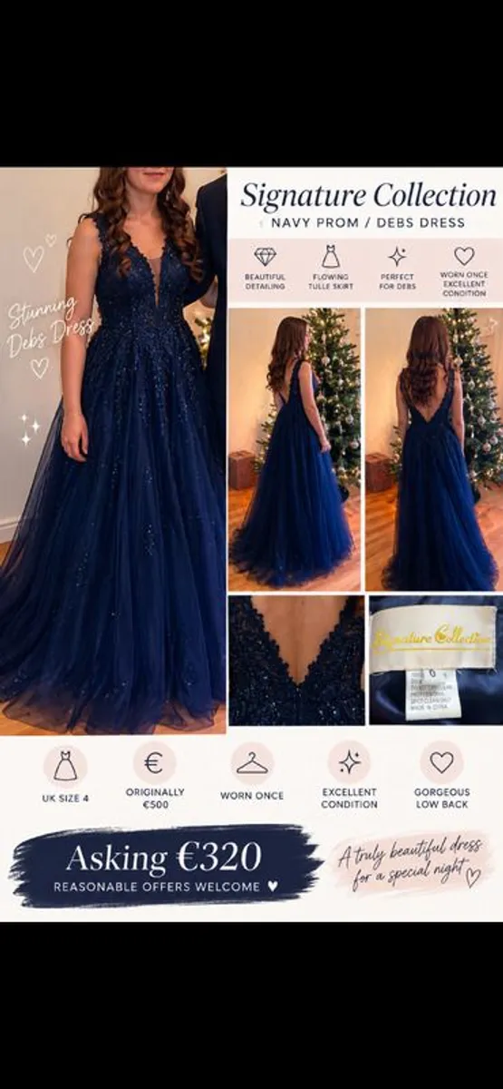 Navy Debs Dress