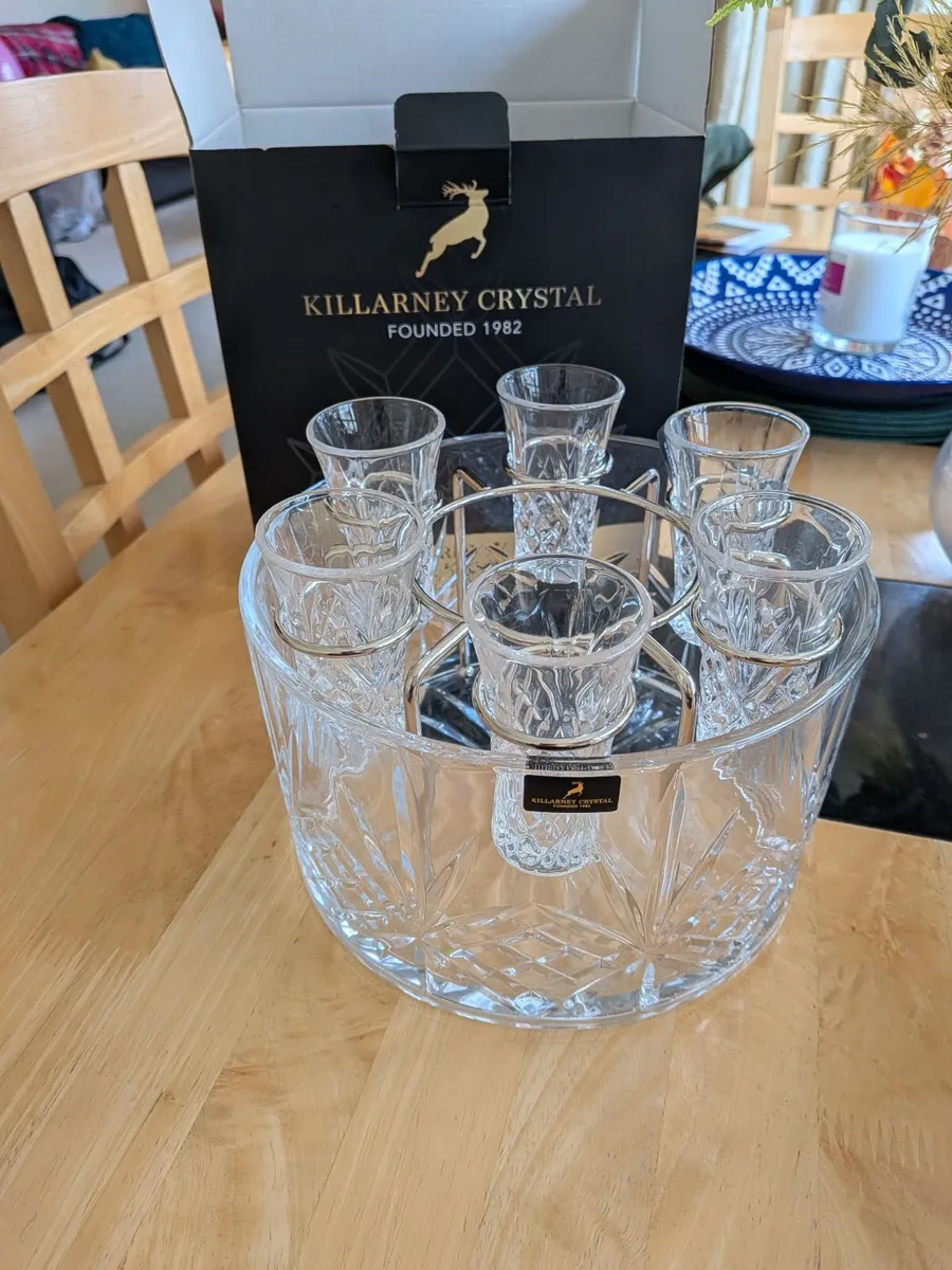 Killarney Crystal  Trinity Vodka Set - Image 1