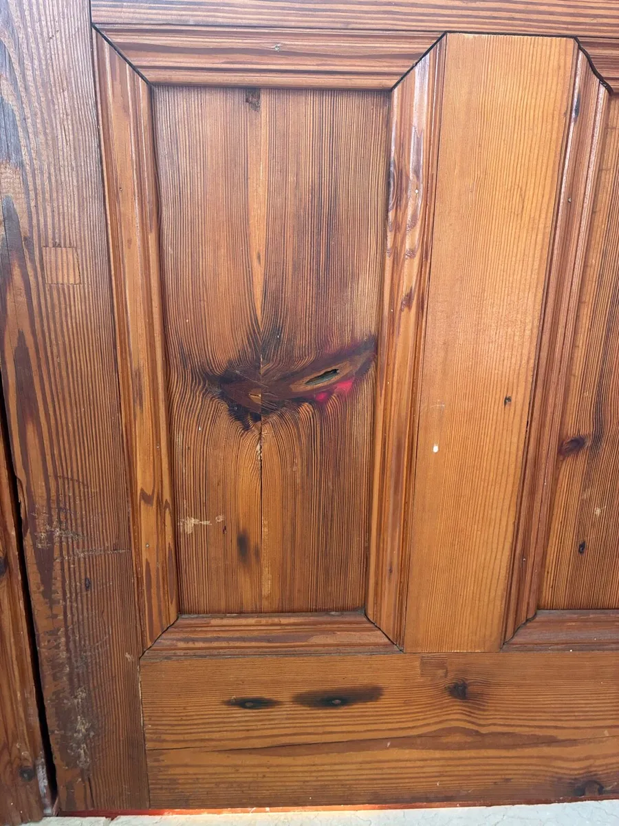 Internal stained glass pitch pine door - Image 4