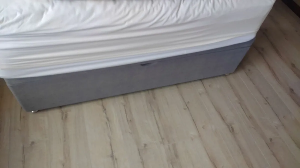 King Size Ottoman bed frame and mattress - Image 3