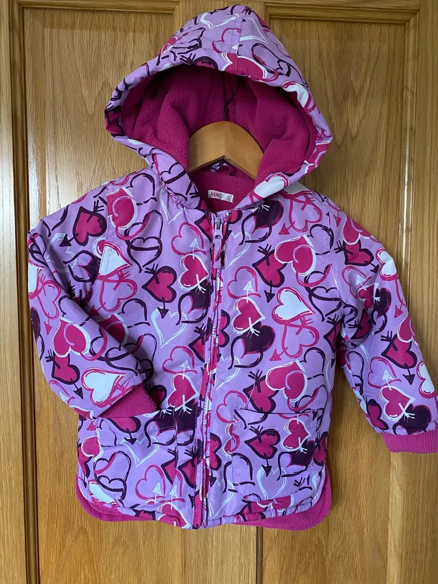 Girl’s Winter Coat with Heart Design 2 yrs Havoc - Image 3