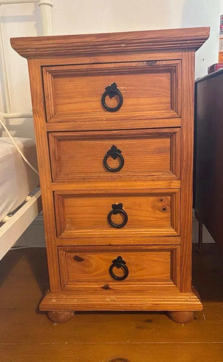 4 Drawer Bedside Table - Image 1
