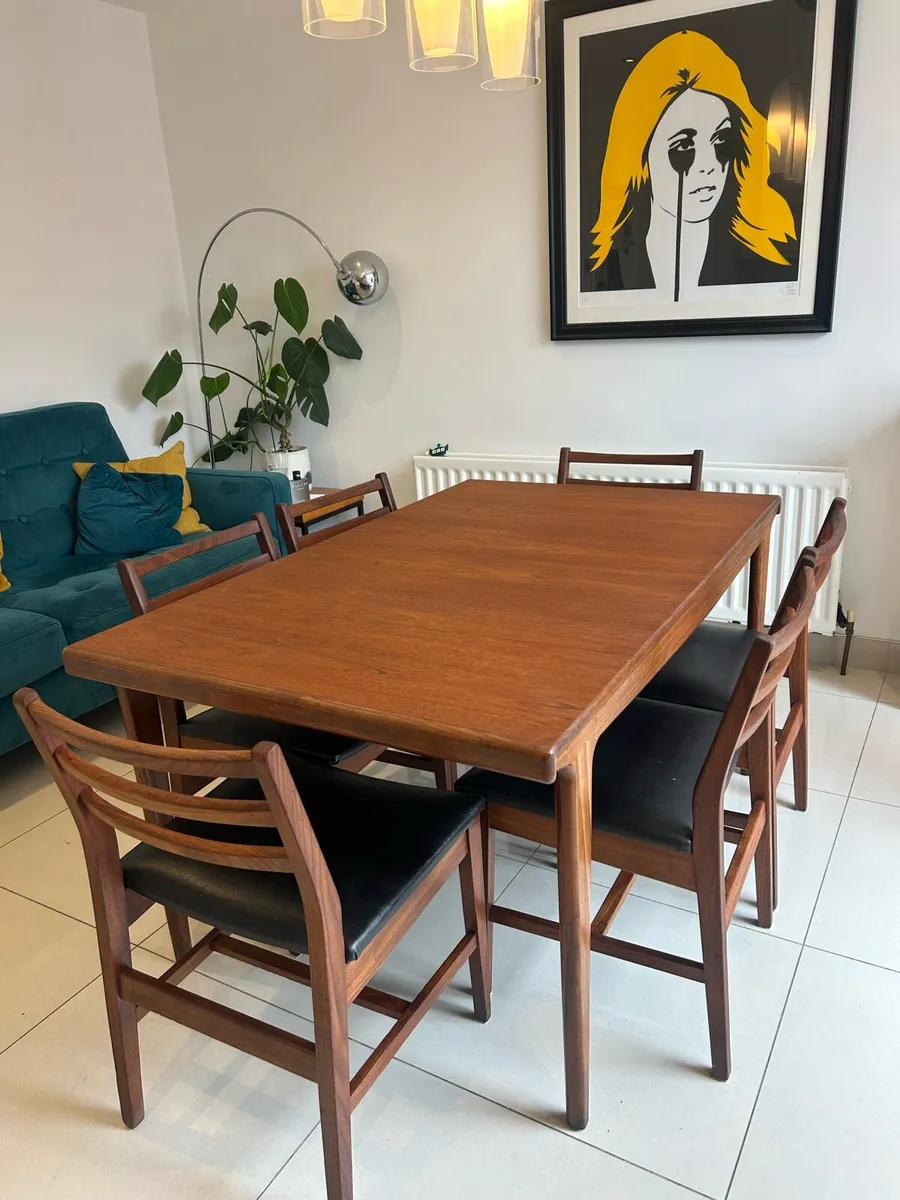 John Herbert table & chair set mid century - Image 1
