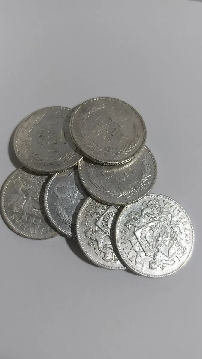 7×2 Lati 1925, Latvian Silver Coins