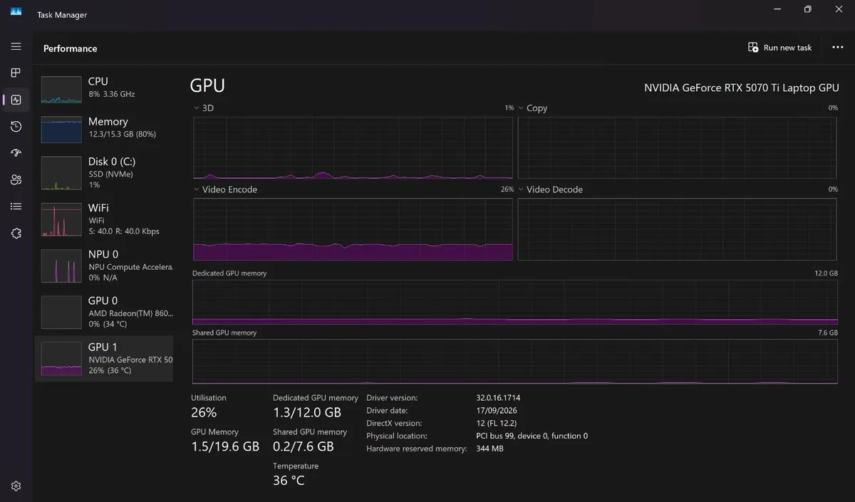 Acer nitro 16 AI - RTX 5070  TI - 2k 180hz - Image 4
